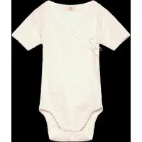 Copenhagen Colors Pointelle Heart Crossover Body Ss - Cream - 68
