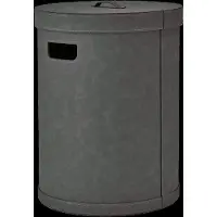 Blomus Laundry Basket L - 54 Cm, Ø 40 Cm, 67,5 L - Sahla - Pewter - Grey - L 40CM