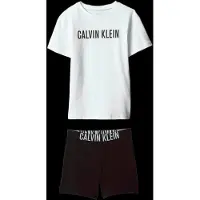 Calvin Klein Knit Pj Set (Ss+Short) - White - 140-152