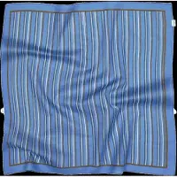 Becksöndergaard Scallopia Striped Cotta Scarf - Blue - ONE SIZE