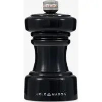 Cole & Mason Saltkvarn Gloss Hoxton Fra - Black - Ø 5.5 cm