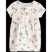 Lindex Short-Sleeved Dress - Cream - 74