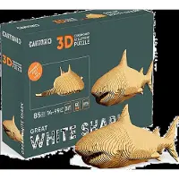 Cartonic 3D Puslespil Haj - Brown - 31X 5.8X 21.5CM