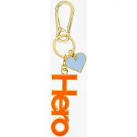 Design Letters Key Ring & Bag Tag - Orange - ONE SIZE