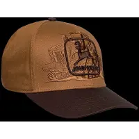 American Needle Logo Silhouette Embroidered Ball Brown Adjustable - - Brown - ONE SIZE
