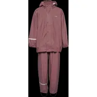 CeLaVi Basic Rainwear Set -Solid Pu - Brown - 68-74