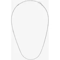 Daniel Wellington Elan Twisted Chain Necklace Long S - Silver - L 49 cm