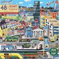Eeboo Giant Puzzle 48 Pcs - Within The City - Multi/patterned - ONE SIZE