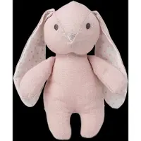 Teddykompaniet Elina, Rabbit In Cotton And Linen Fabric, Pink - Pink - H:20CM