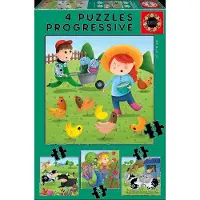 Educa 6-9-12-16 Farm Animals - Multi/patterned - ONE SIZE