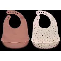 CeLaVi Silicon Bib (2-Pack) - Beige - ONE SIZE