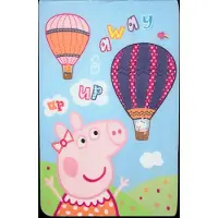 Gurli Gris Fleece Plaid Peppa Pig Pep 011 - Multi/patterned - 100X140CM