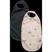 CeLaVi Long Pu Bib 2-Pack - Multi/patterned - ONE SIZE