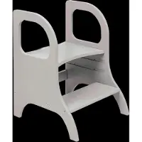 ETTE TETE Miimo Adjustable Height Step Stool - Grey - 51X 40X 40CM
