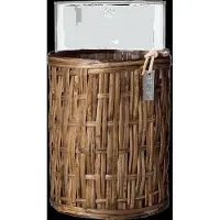 ERNST Vase With Basket - Brown - ONE SIZE