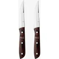 Gense Steakkniv Xl Old Farmer Classic 23,5 Cm 2 Stk. Træ/Stål - Brown - L23.5CM