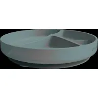 EVERYDAY BABY Silicone Suction Plate Harmony Green - Grey - Ø 17.5 CM