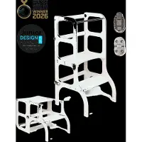 ETTE TETE Step'n'sit Helper Tower - Table - White - 90X 43X 40CM