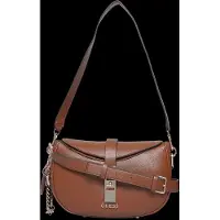 GUESS Brooke Shoulder Bag - Brown - ONE SIZE