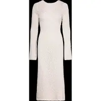 Gina Tricot Knitted Bouclé Dress - White - XL