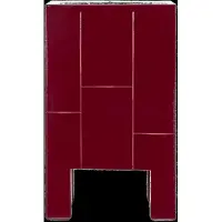 House Doctor Sidebord, Hdbrick, Rød - Burgundy - 30X30X50.5CM
