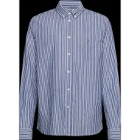Gant Striped Shield Poplin Shirt - Blue - 134-140