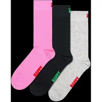 Happy socks 3-Pack Solid Socks - Multi/patterned - 36-40