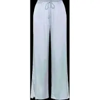 Gina Tricot Satin Loungewear Trousers - Blue - S