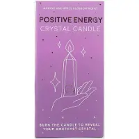 Gift Republic Crystal Candle - Positivity - Purple - 16X8X8CM