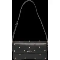 GUESS Sadie Flap Shoulder Bag - Black - ONE SIZE