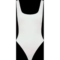Gina Tricot Square Neck Body - White - L