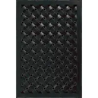 House Doctor Door Mat, Hdbraid, Black - Black - 60X 40X 1.7CM