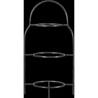 House Doctor Plate Stand, Hdsana, Silver Finish - Silver - 24.7X17.5X47CM