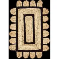 House Doctor Denta ovimatto Svart-natural, 60x90 cm
