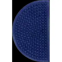 House Doctor Door Mat, Hdentry, Half Round, Blue - Navy - 75X 45X 0.8CM