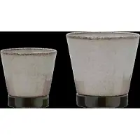 House Doctor Planter, Hdlima, Beige, Green - Beige - 13X 13X 17CM