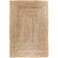 House Nordic Rina - Rug, Braided Jute, Nature 60X90 Cm - Beige - 1X60X90CM
