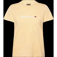 Helly Hansen W Core Graphic T-Shirt 2.0 - Yellow - XS