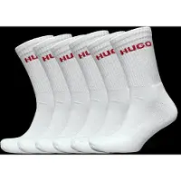 HUGO 6P Qs Rib Logo Cc - White - 40-46