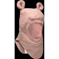 Huttelihut Kypärämyssy Merinovilla + Korvat, Rose Melange, 53