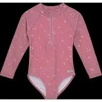 Huttelihut Swimsuit Ls - Upf 60+ - Pink - 104