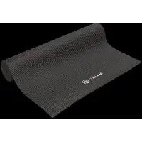 Gaiam Black Yoga Mat 6Mm Solid - Black - ONE SIZE