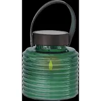 Sirius Home Aston Solar Krukke, Ø14Xh16Cm, Grøn - Green - ONE SIZE