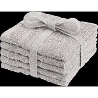 Borganäs of Sweden Basic Terry Cloths 25X25 Cm Pink - Beige - 5-PACK 25X25CM