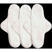 SmartaSaker Sanitary Pads Classic Night, Natural 3-Pack - Cream - ONE SIZE