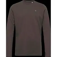 KnowledgeCotton Apparel Viggo Badge Long Sleeve - Regenerat - Black - XXL
