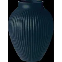 Knabstrup Keramik - Ripple Maljakko 27 cm Matte Dark Blue