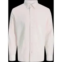 Jack & Jones Jjebreeze Linen Blend Shirt L/S Sn Mni - White - 128