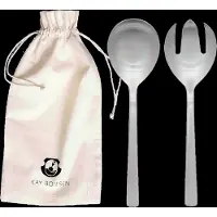Kay bojesen Salatsæt, 2 Dele - Silver - ONE SIZE