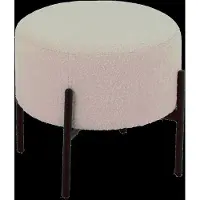 J-Line Stool Bouc Ply/Poly Whi/Bla - White - H41.5CM